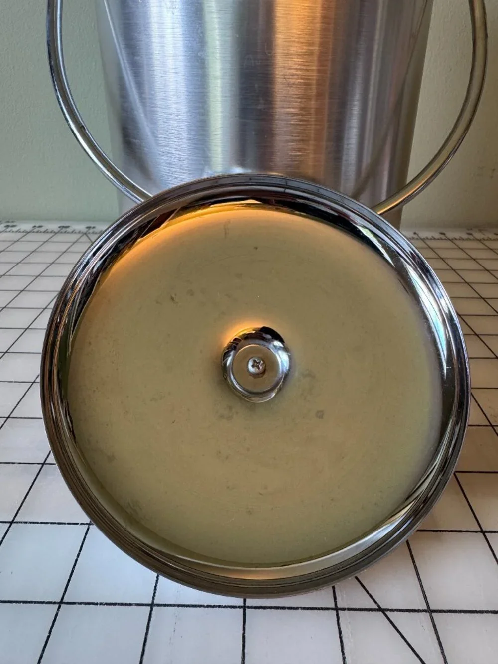 Vintage Kromex Aluminum Ice Bucket MCM Retro Barware Made in USA